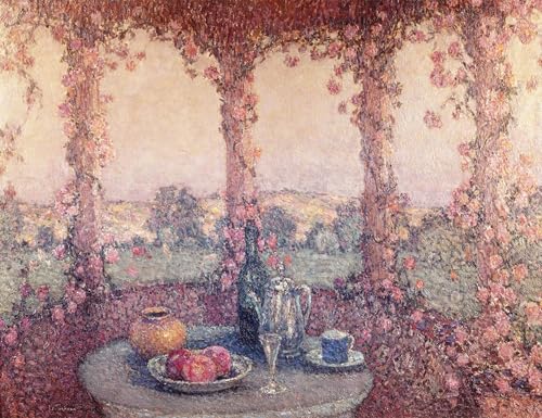 Tableau La table sous la tonnelle par Le Sidaner 60x90cm pour bureau