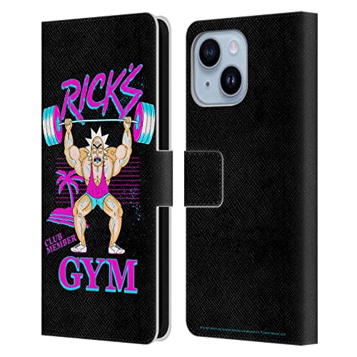 Étui Rick and Morty pour iPhone 14 Plus en cuir Head Case Designs