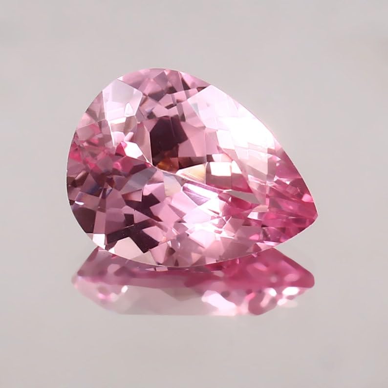 Saphir Padparadscha poire pour créer votre bague de fiançailles