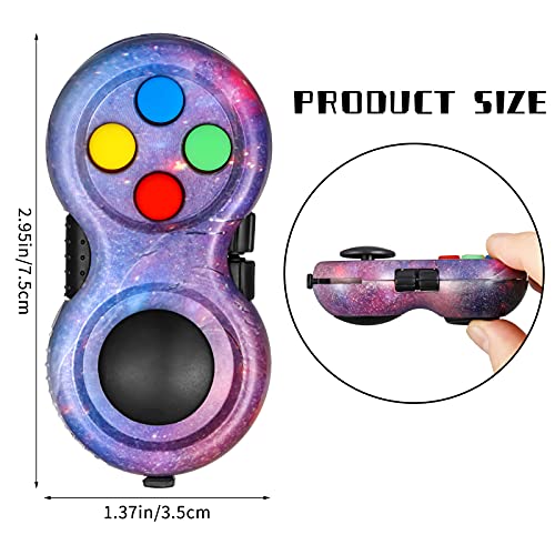 Xinrui 2 Pcs Fidget Controller Pad, Portable Stress Reducer Game Pad Hand Fidget Pad For Release Stress And Anxiety #TOP1