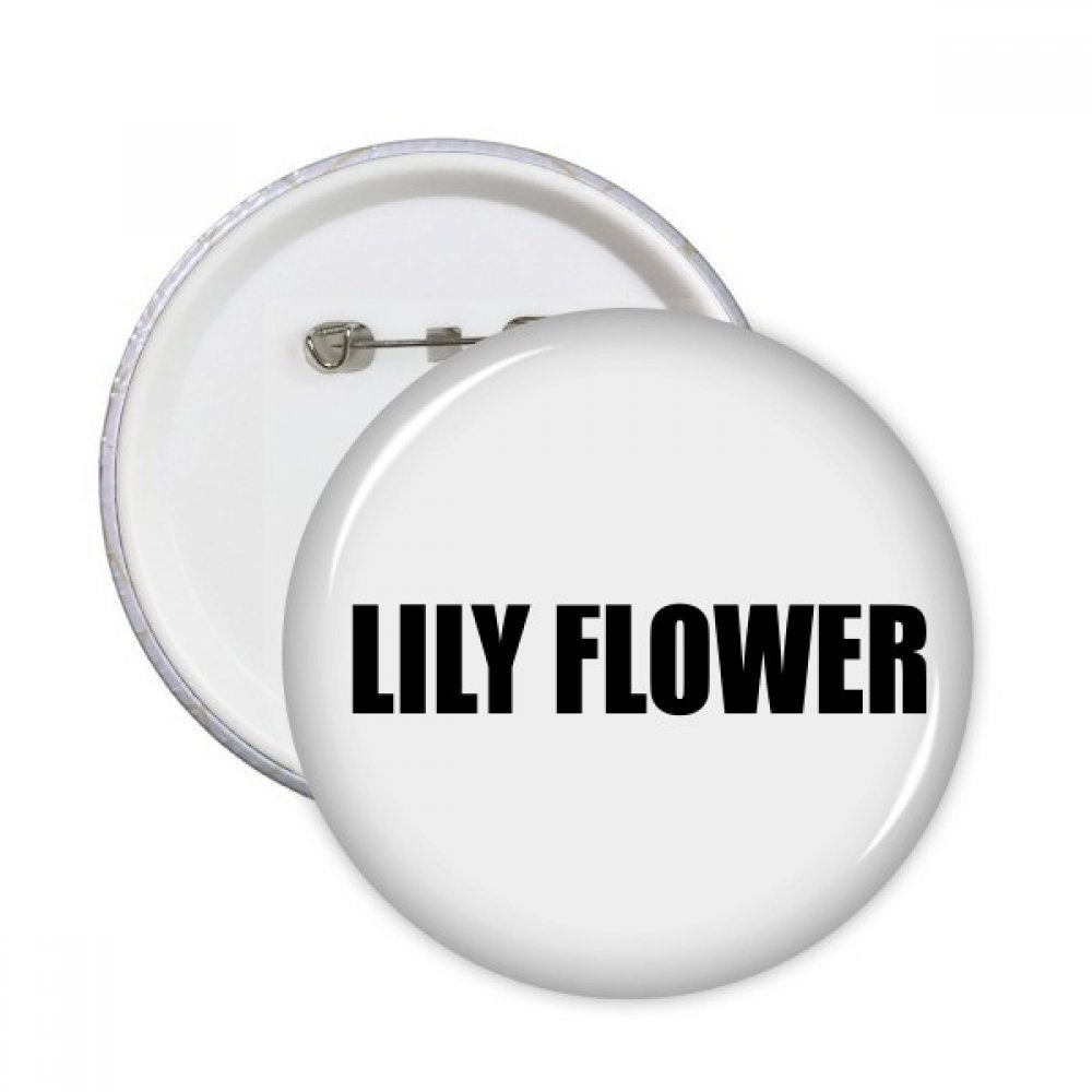 Badge rond Lily Flower bouton de décoration multicolore taille S