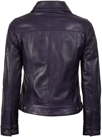 Decrum Leather Bomber Jackets - Shirt Collar Vintage Flight Jacket for Men