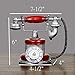 1 Pack L:7 1/2 inch X W: 4 inch X 6 inch Red Antique Telephone Creative Retro Decorative Phone Resin Rotary Dialing Telephone Decorating Cafe Bar Window Decoration Home Decoration Props