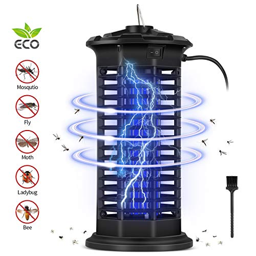 Preisvergleich Produktbild Elektrischer Insektenvernichter, Moskito Killer Lampe mit UV-Licht, Chemiefrei, Verhindert Stromschläge, Effektive Reichweite von 30, Aufhängbare Mückenfalle für den Innen und Außenbereich.