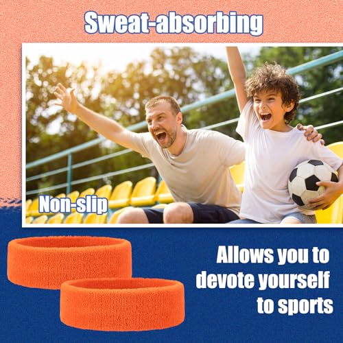 Image of Libima Kids Sweatbands Bulk Boys Headband for Sports Kids Cotton Terry Youth Sweatbands Elastic Sports Headbands Wicking Athletic Bands for Team Activity