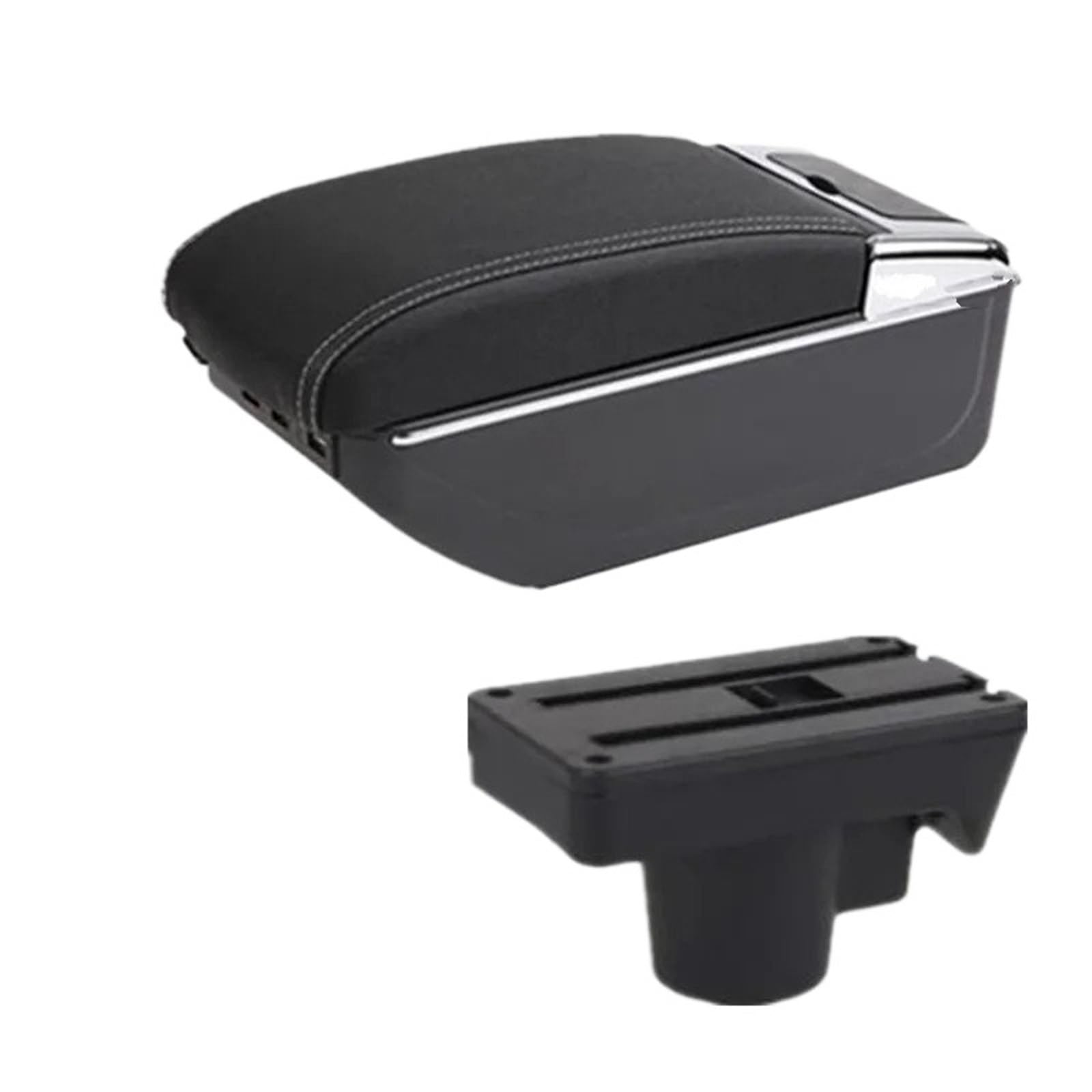 NOKRGQW Car Armrest Box For Opel For Astra H 2004-2014 Armrest Center Storage Box Interior Dedicated Retrofit Car Accessories(D3 white line 7USB)