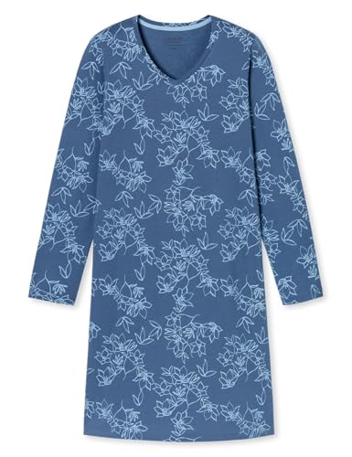 Uncover by Schiesser Damen Nachthemd Sleepshirt V-Ausschnitt Langarm, 95cm - Nachtwäsche Uncover by Schiesser Damen Nachthemd Sleepshirt V-Ausschnitt Langarm, 95cm - Nachtwäsche