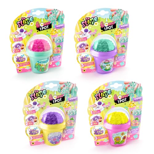 Canal Toys – So Slime – Kit Flor de Slime con Aroma – Slime Flower 1 Maceta