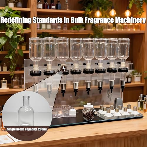 Professioneller manueller Parfümspender, Flüssigkeitsfüllmaschine Transferwerkzeuge, manuelles Spender-Set, einstellbare Pumpenköpfe und Prüfbecher für Geschäfte