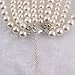 GRACE JUN Multilayer Strand Chain White Faux Pearls Flapper Beads Cluster Long Choker Necklace(White)