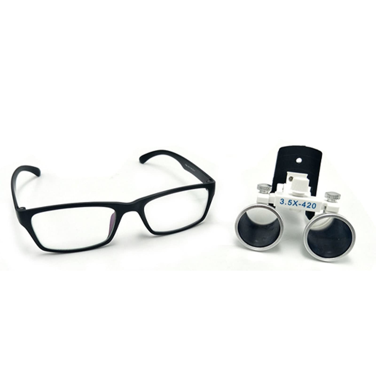 3.5X Clip su lente d'ingrandimento Occhiali dentali Occhialini dentali Occhialini chirurgici medici binoculari(Size:3.5)