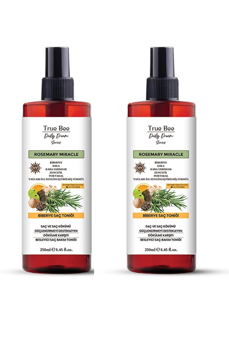 Daily Dream Care Lot de 2 toniques pour cheveux au romarin – Croissance rapide des cheveux, anti-chute de cheveux, favorise la repousse des cheveux, sans parabène, pour tous les types de cheveux