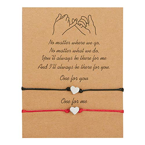 Image of Gmai Mother Daughter Bracelets Mommy and Me Heart Butterfly Matching Wish Bracelets Set Mothers Day Birthday Christmas Gift for Mom Daughter