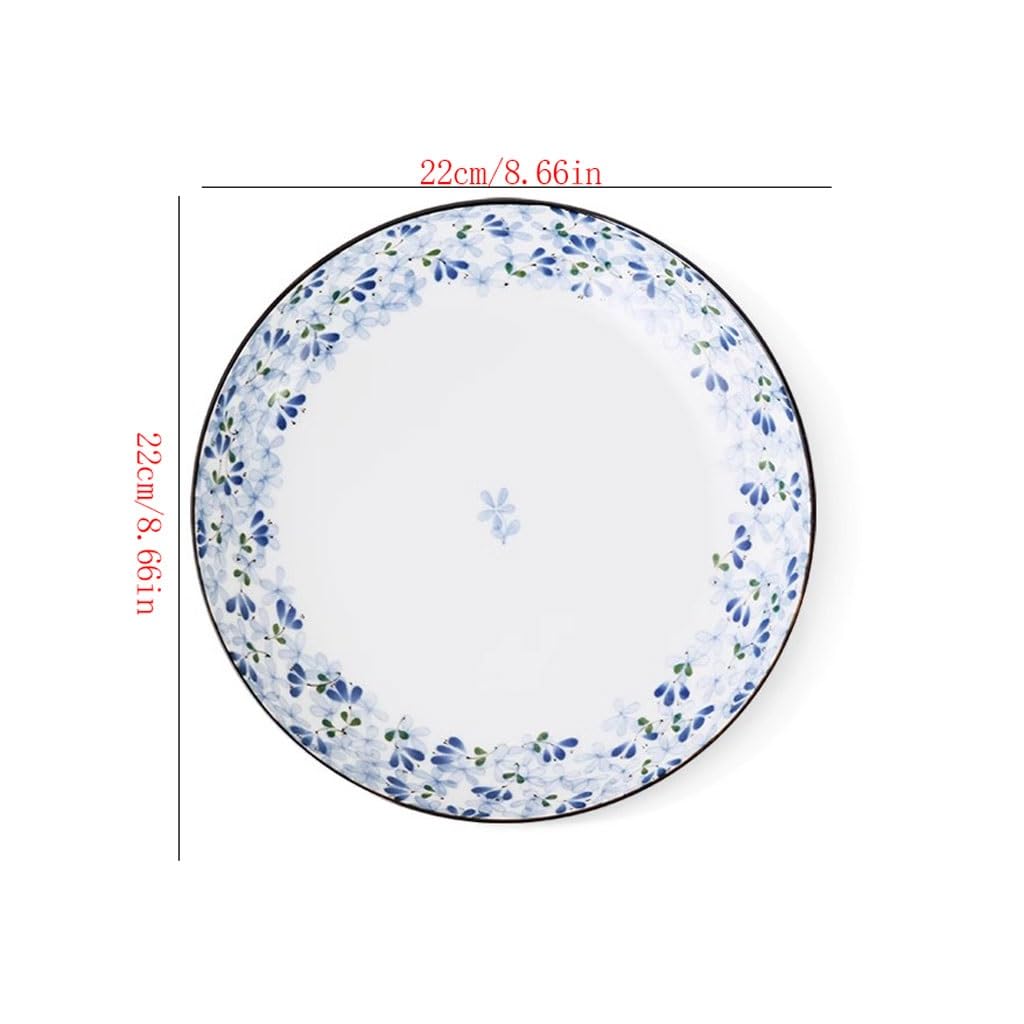Platos Para Comer Plato De Cena De Cerámica De Color Fresco Bajo Vidriado For Plato De Cena De Desayuno En Casa Plato De Cerámica Para La Cena