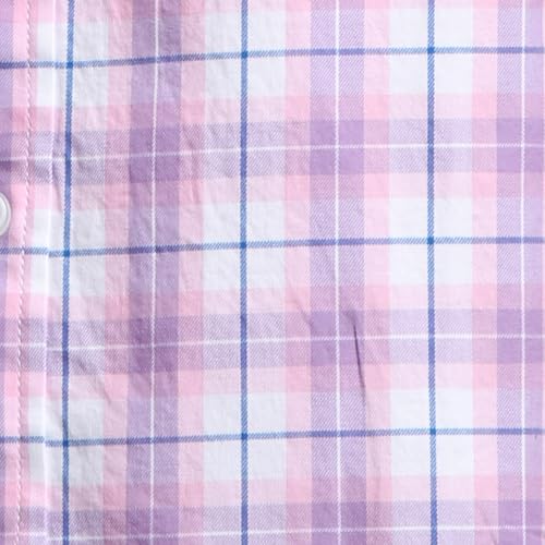 Image of Colorplus Men's Regular Fit Pure Cotton Checks Pattern Plain Collar Full Sleeve Casual Shirt