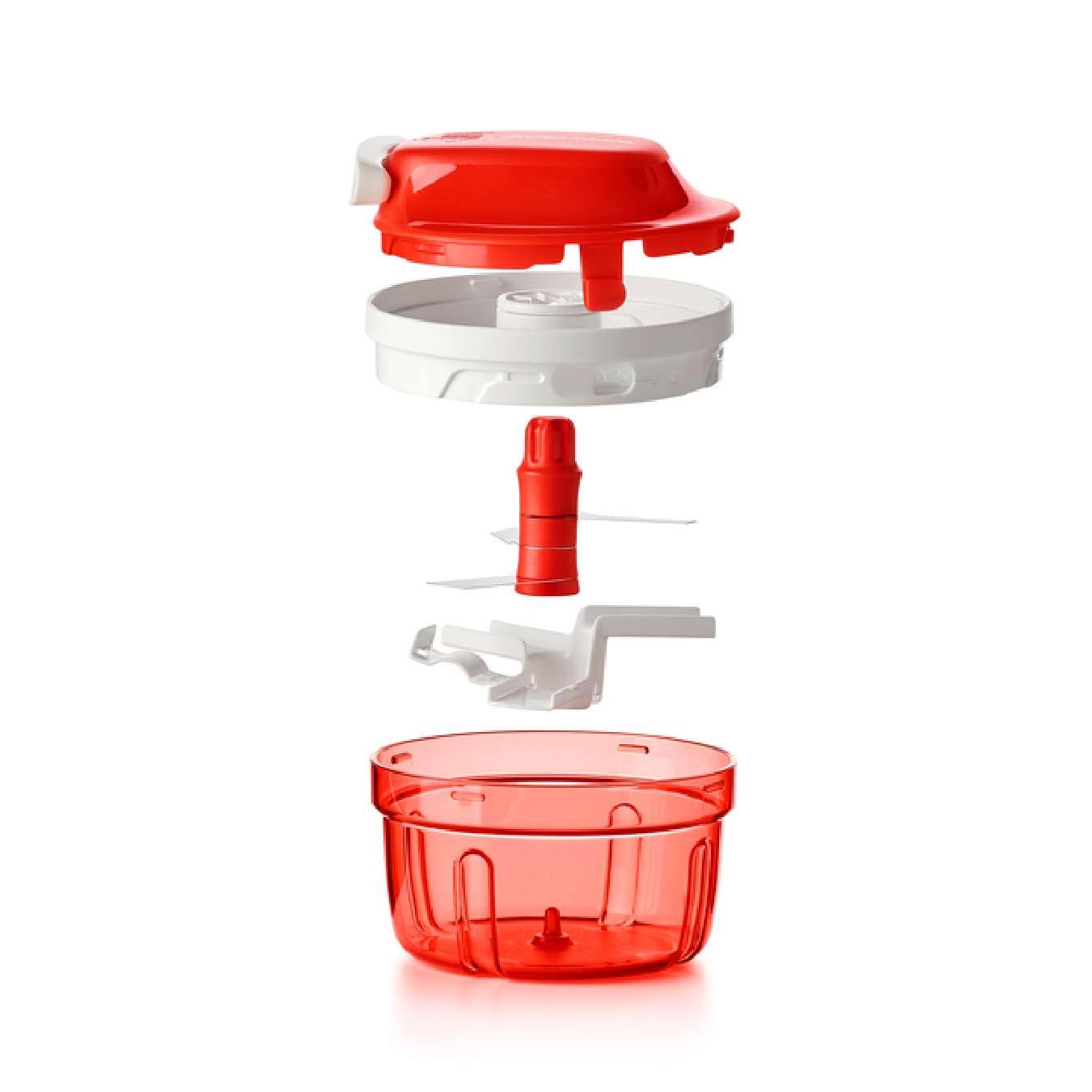 Tupperware SuperSonic Hachoir Mini, capacité de 300 ml, robot de cuisine manuel – ustensile de cuisine pour hacher les herbes, noix, ail, légumes