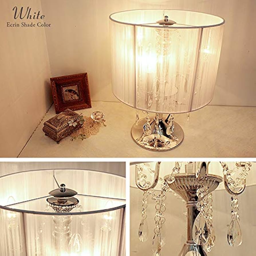 Amazon | テーブルランプ 卓上 シャンデリア 3灯 エクレン