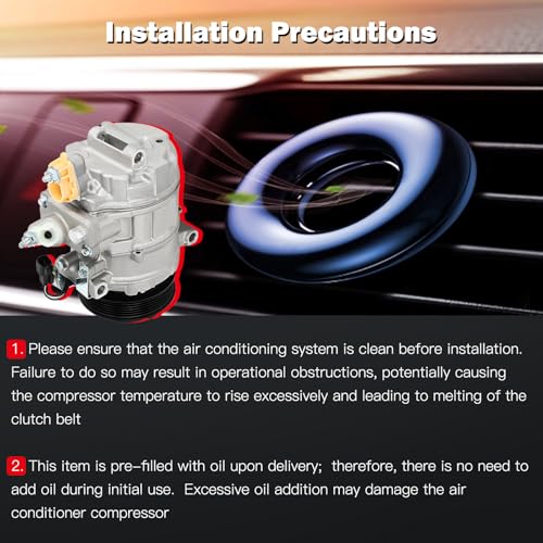 Image of CCIYU AC Compressor w /Clutch for Ford Edge 2.0L 2012-2014