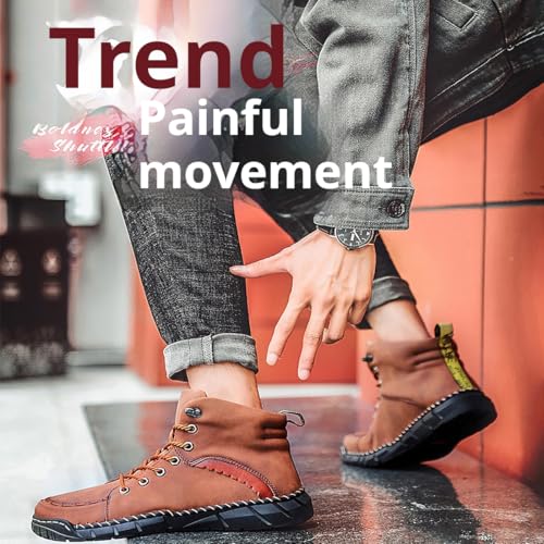 Vilobel Mens Slip on Shoes, 2025 New Men's Orthopedic Safety Work Shoes, Waterproof, Lightweight, Shock, Non-Slip3