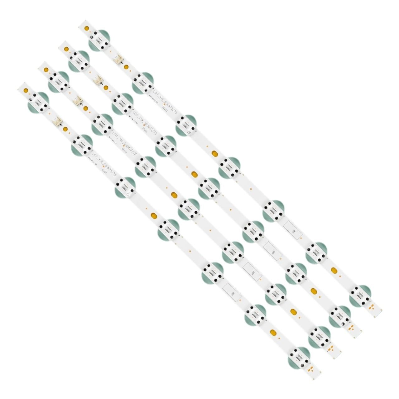 Tira de LED Compatible Fit For LG 50UM7600PLB, 50UM7500PSB, 50UM7360PSA, 50UM7510PSB, 50UM7500PLA, 50UM7300AUE y 50UM7450PLA SSC_Y19_Trident_50UM73/75