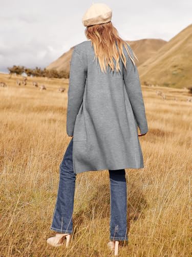 Image of ANRABESS Womens Cardigan Sweater Open Front Knit Long Coatigan Dressy Casual Jacket Coat 2026 Fall Outfits Classy Clothes