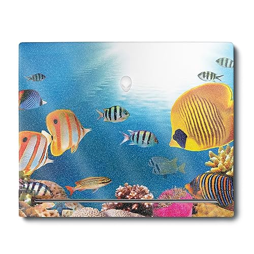Image of MightySkins Glossy Glitter Skin Compatible with Alienware X16 R1 (2023) Full Wrap Kit - Tropical Life | Protective, Durable High-Gloss Glitter Finish | Easy to Apply & Change Styles | Made in The USA