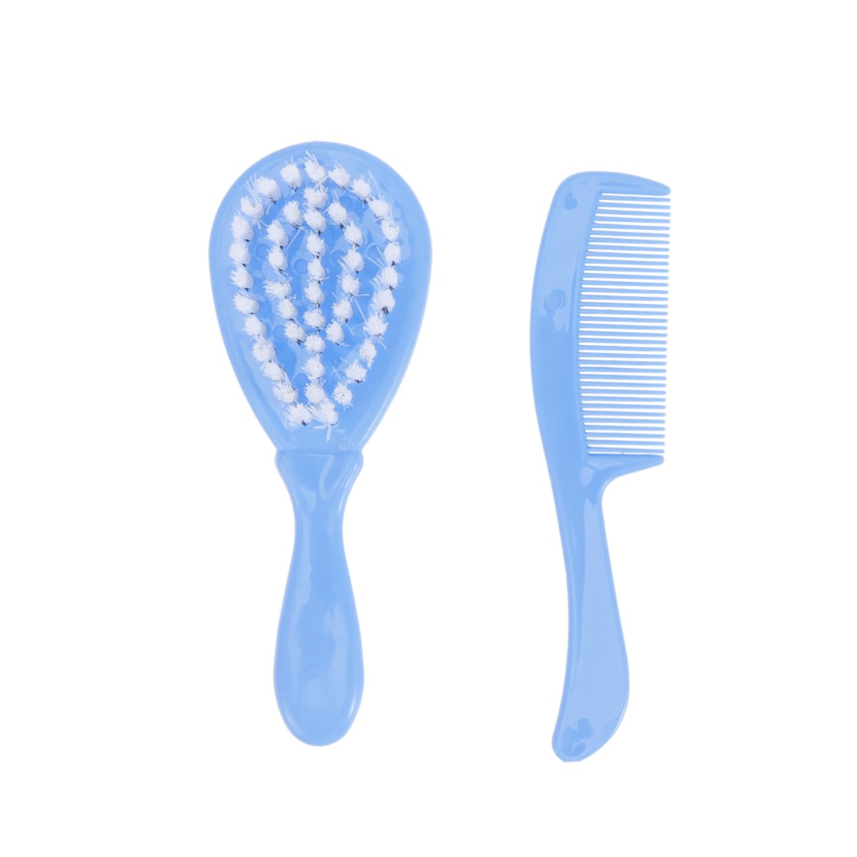 BIUDECO Baby Brush Comb Set Newborn Girl Grooming Kit Anti-Static Smooth Hair Care Safe Circular Tooth Comb for b