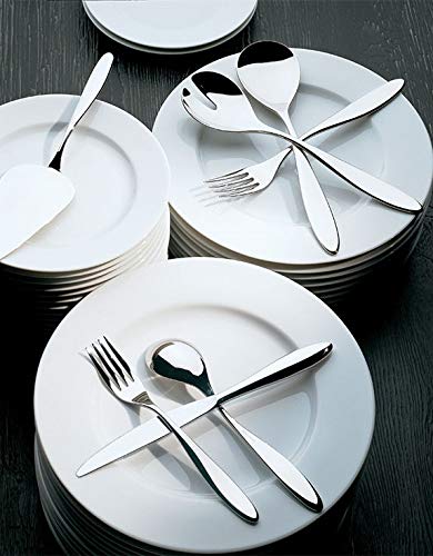 Couverts Alessi Moscardino - Set De 4 Fourchettes/cuillères Design En Acier Inoxydable 18/10 - Compact Et Polyvalent