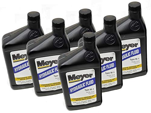 Pack of 6 Quarts of Meyer 15134 Type M-1 Snow Plow Hydraulic Fluid Oil
