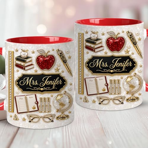 Taza personalizada para maestro temática graduación miniatura 7