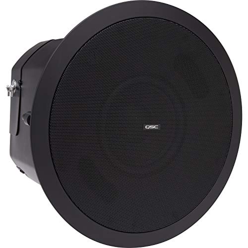 QSC AD-C.SUB-BK 6.5-Inch Dual Voice-Coil Ceiling Subwoofer, Black