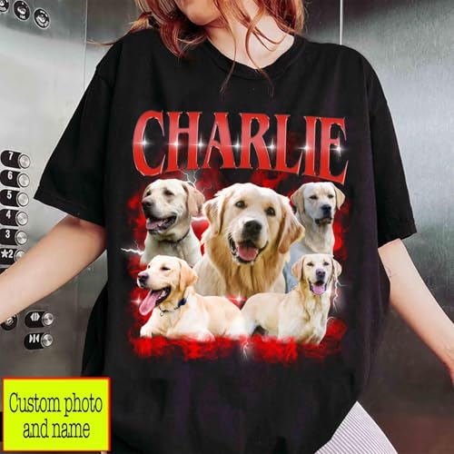 NAZENTI Personalized Dog Mom Sweatshirt, Custom Design Your Own Shirt From Photo, Custom Dog Mom Shirt, Pet Lover Gifts2