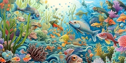 Diamond Painting Corail 5D pour Sublimer votre Salon avec une Décoration Murale Marine DIY