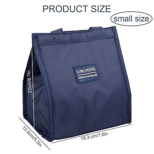 GLADFRESIT Lunch Bag - Insulated, Reusable Leakproof Thermal Lunch Box Container (Navy Blue) - Image 2