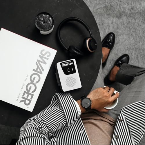 image for Reshow Portable Cassette Recorder Player with Built-in Speaker and Hea