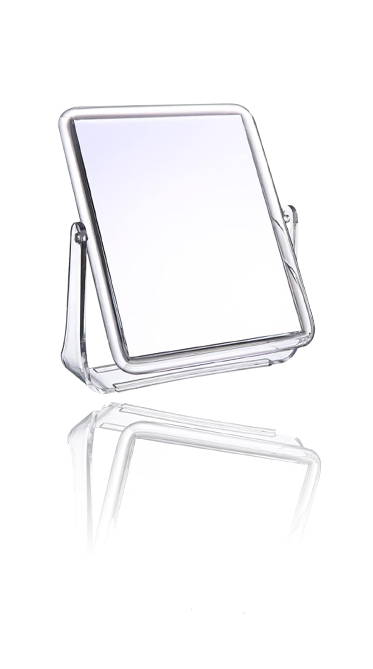 – Sweet seven Double-Sided 360° Rotating Vanity Makeup Mirror with Foldable Stand - Tabletop and Full-Length Cosmetic Mirror for Bathroom and Bedroom