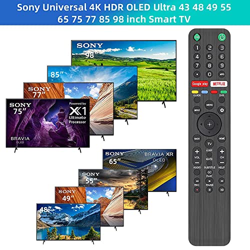Image of EHOP Universal Replacement Remote Control SN-6 Compatible for All Sony Bravia Smart TV-HDTV 3D LCD LED OLED UHD 4K HDR TVs, with Learning Function