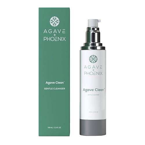 Agave + Phoenix - Agave Clean Limpiador facial diario para mujeres para pieles sensibles, secas y grasas, lavado facial hecho con ingredientes