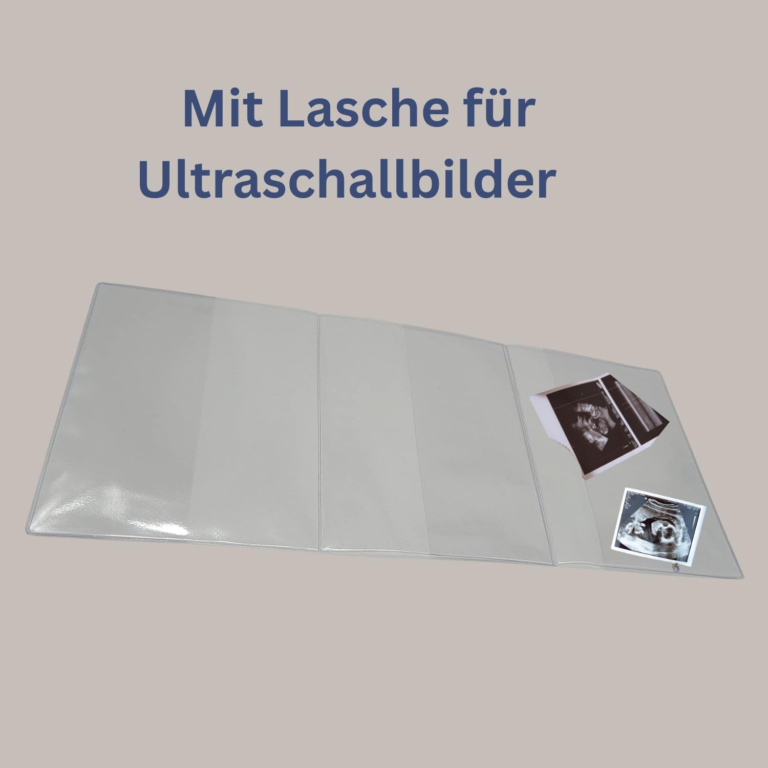 Mutterpasshülle transparent, PVC, für Deutschland (25 Stück) | Schutzhülle für den deutschen Mutterpass MKP, Weichfolie mit Extrafach, ideal für werdende Mamas