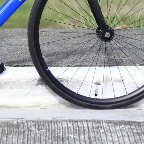 Toddmomy 4pcs Set de Tapas de Válvula de Neumáticos de Metal para Bicicletas y Vehículos, Cubiertas Resistentes al Clima para Bicicletas, Coches y Motocicletas miniatura 7