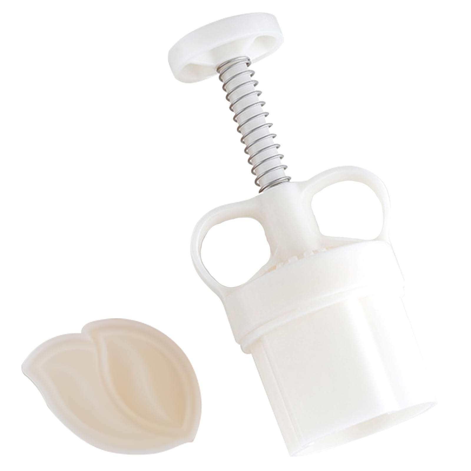 HapGlan Leaves Cookie Hand Press Baking Tool Home Baking Mould Green Bean Cake Designs Press with Leaves Pattern