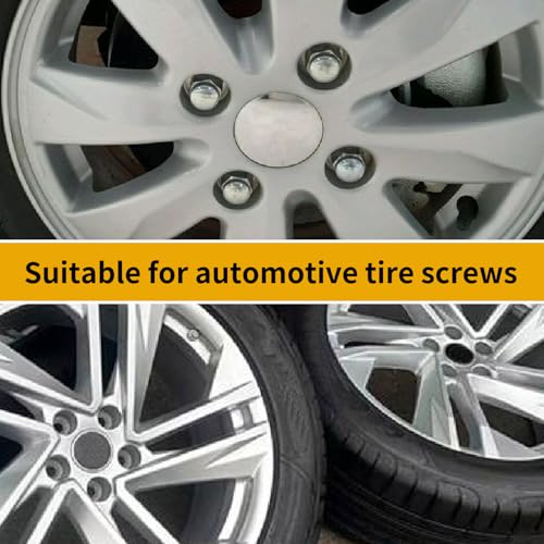 Image of 10 Pcs 1 /2-20 Inches Trailer Lug Nuts， Anti-Theft Tire Hole Screws for Car, Wheel Stud Bolts for Trailers - Car Tire Nut Cap