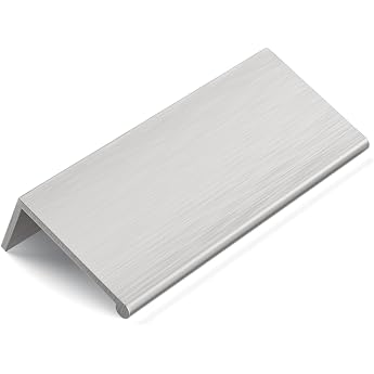 Rergy Pack of 10 Furniture Handles Silver 64 mm Hole Spacing Cabinet Handles Hidden Kitchen Handles Hidden Handles for Kitchen Cabinets Bedroom Living Room Aluminium Handle Strip