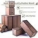 ApudArmis Kubb Yard Game Set, Viking Chess Outdoor Clash Toss Yard Game with Carrying Case - Rubber Wooden Backyard Lawn Games Set for Teenagers Adults Family(Brown)