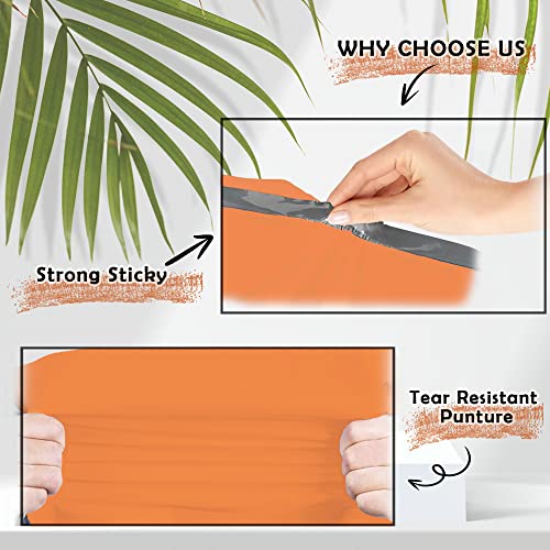 image for Yens Poly Mailers 10X13 100 Pack Orange,Strong Self Seal Adhesive Ship