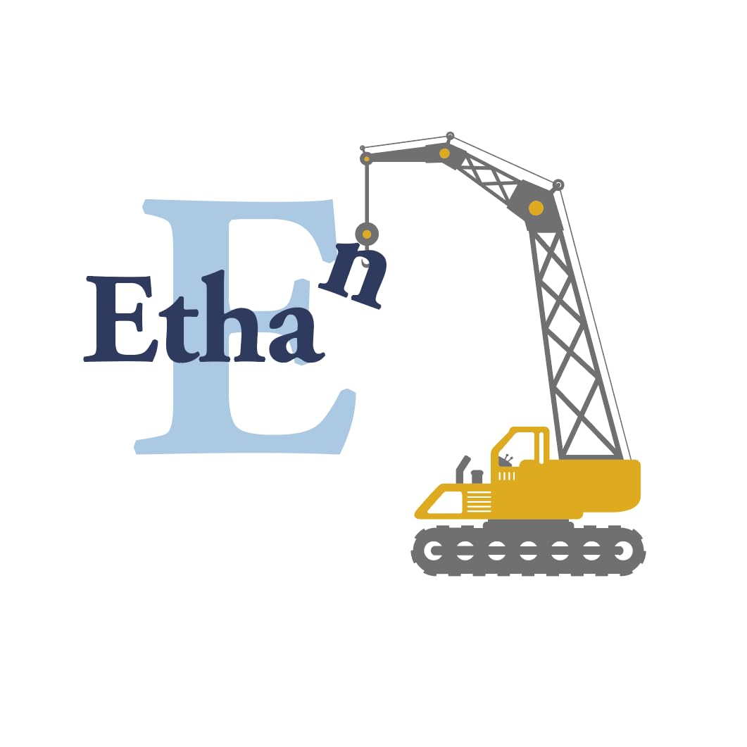 Talkkmywall Trucks Wall Sticker,Construction Trucks Decals,Excavator Mixer Sticker,Boys Room Wall Decor,Personalized Name With Trucks Wall Stickers