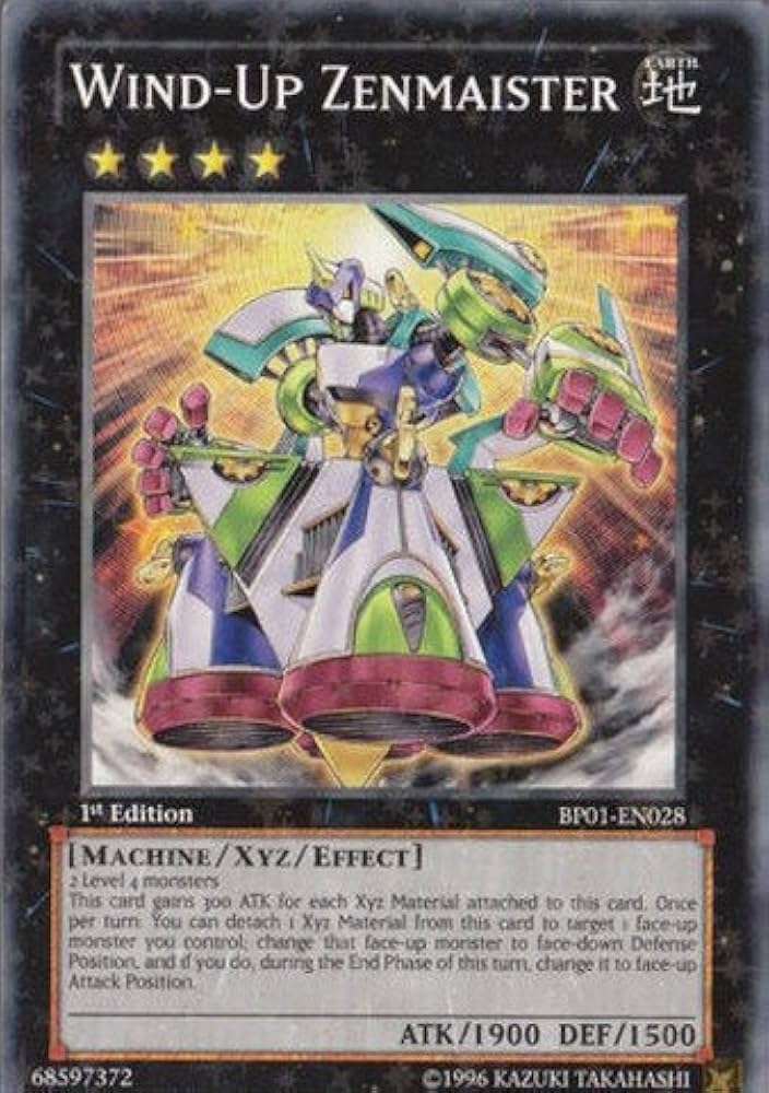 遊戯王 WIND-UP ZENMAISTER スペシャルエディション Tin Amazon.com: YU-GI-OH! - Wind-Up Zenmaister (BP01-EN028