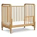 DaVinci Jenny Lind 3-in-1 Convertible Mini Crib in Honey, Removable Wheels, Greenguard Gold Certified