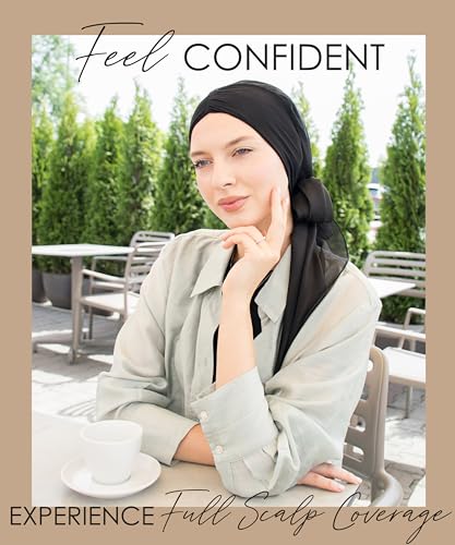 CAPLORD Head Scarf for Women Skull Cap Chemo Patients Headwear Cancer Hair Loss Scarf Headwrap Cover Hat Turban Covering Wrap2