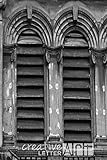 Creative Letter Art? - Letter M - 4 by 6 inch Black and White Architectural Alphabet Photography Collection